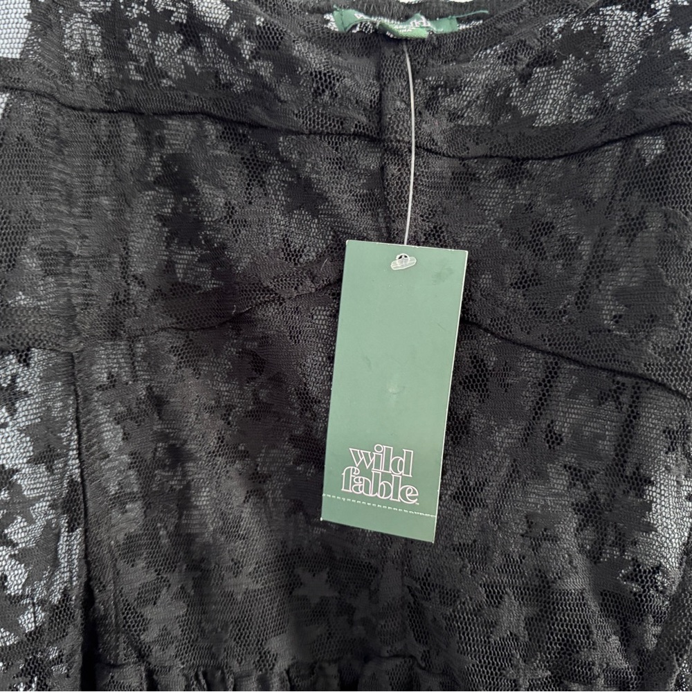 Target Black Lace Blouse